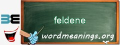 WordMeaning blackboard for feldene